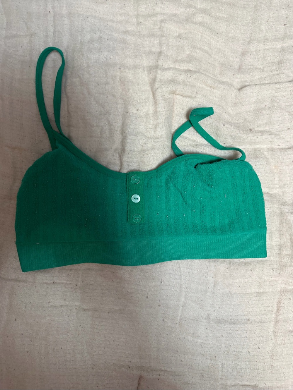 Target Green Ribbed Bralette